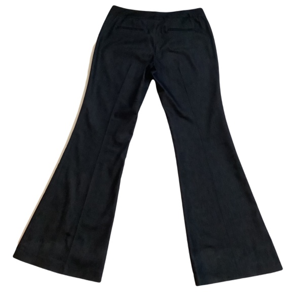 TAHARI Flared Dark Blue Denim Trousers - Picture 4 of 6
